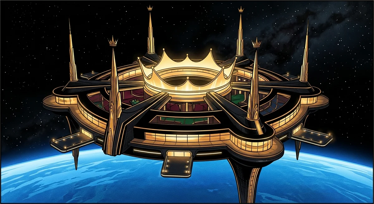 The Celestial Crown orbital station